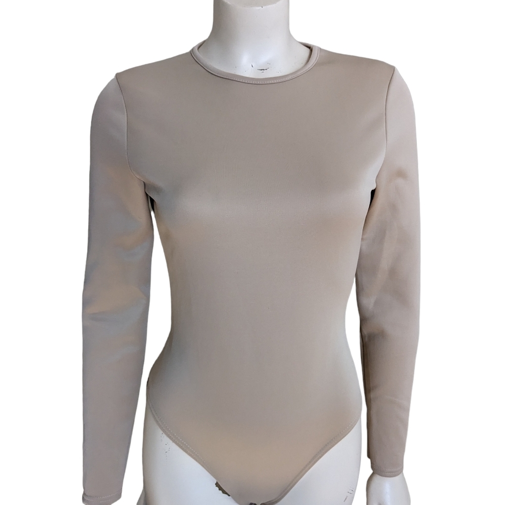 PrettyLittleThing Bodysuit Nude Size 6